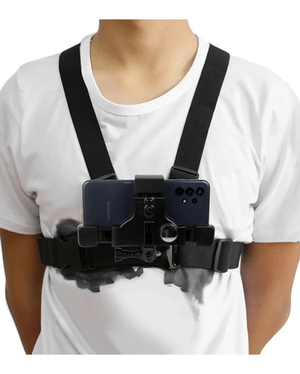 Krūtinės diržai-laikiklis telefonui ir „GoPro“ kamerai Maclean MC-445