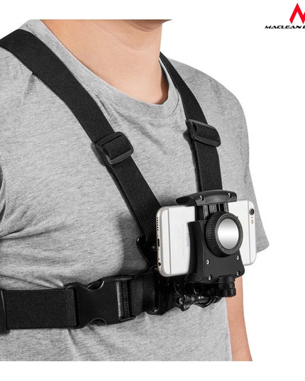 Krūtinės diržai – laikiklis telefonui, išmaniajam telefonui ir GoPro kamerai