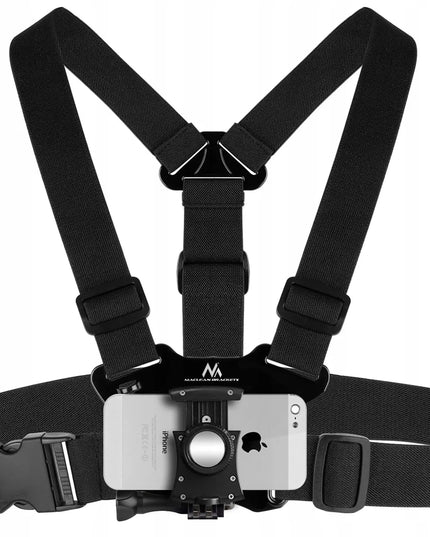 Krūtinės diržai – laikiklis telefonui, išmaniajam telefonui ir GoPro kamerai