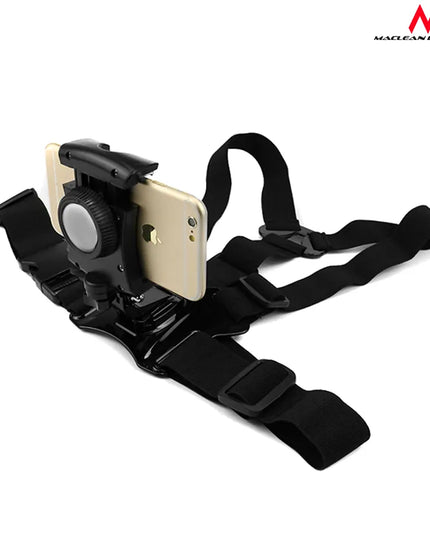 Krūtinės diržai – laikiklis telefonui, išmaniajam telefonui ir GoPro kamerai