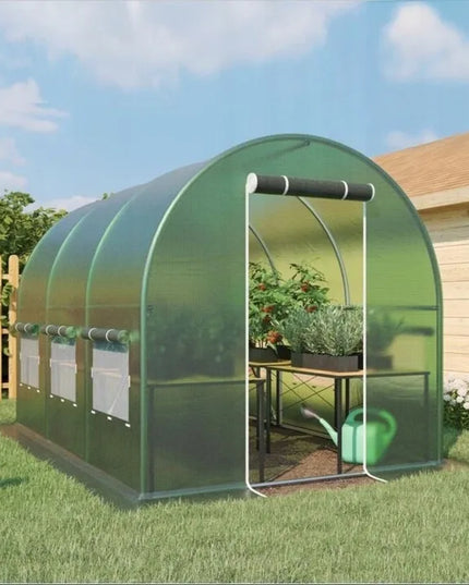 Daržovių šiltnamis 2x3m plėvelinis tunelis žalias 2m x 3m