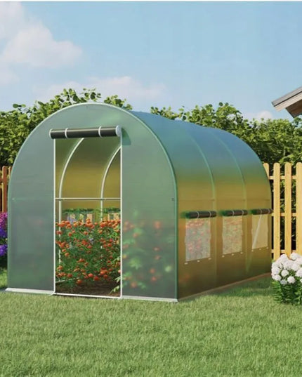 Daržovių šiltnamis 2x3m plėvelinis tunelis žalias 2m x 3m