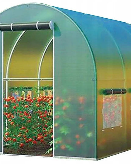 Daržovių šiltnamis 2x3m plėvelinis tunelis žalias 2m x 3m