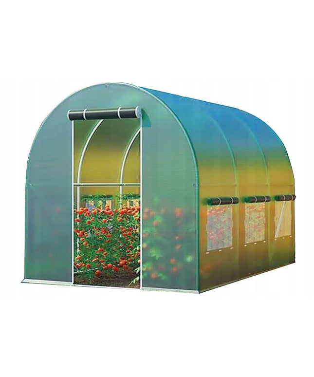 Daržovių šiltnamis 2x3m plėvelinis tunelis žalias 2m x 3m