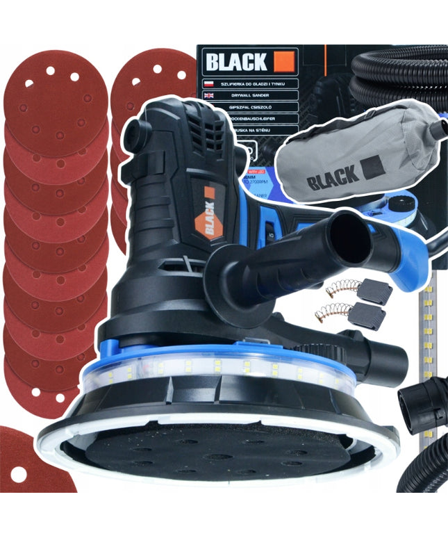 Šlifuoklis gipsui, tinkui, glaistui LED BLACK – AKCIJA TIK ŠIĄ SAVAITĘ