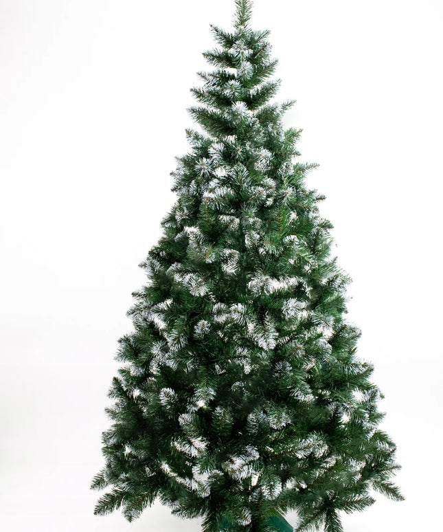 DIRBTINĖ EGLUTĖ KLASIKINĖ LIDIA KĖNIS PVC 200 CM, BALTI GALIUKAI