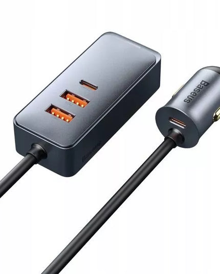 GREITAS AUTOMOBILINIS ĮKROVIKLIS BASEUS 4X USB QC 4.0 PD GALINGAS MAITINIMO ŠALTINIS 120W