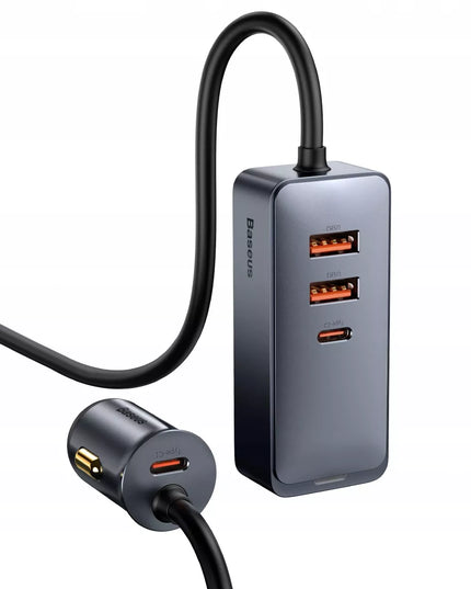 GREITAS AUTOMOBILINIS ĮKROVIKLIS BASEUS 4X USB QC 4.0 PD GALINGAS MAITINIMO ŠALTINIS 120W