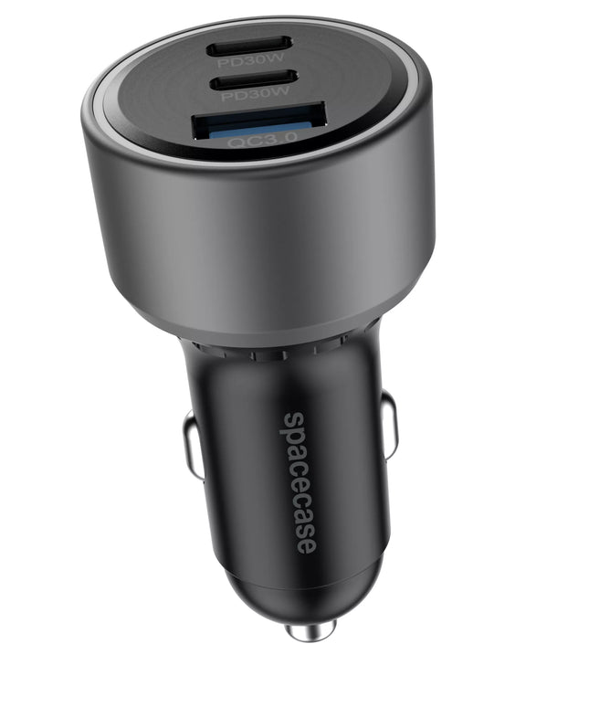 SPARTUSIS AUTOMOBILINIS ĮKROVIKLIS USB 2X USB-C TYPE-C PD QC 3.0 PPS 12V / 24V 60W Spacecase