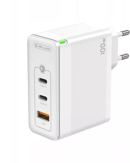 Spartusis sieninis įkroviklis 100W 2xUSB-C + 1xUSB QC3.0 + USB-C