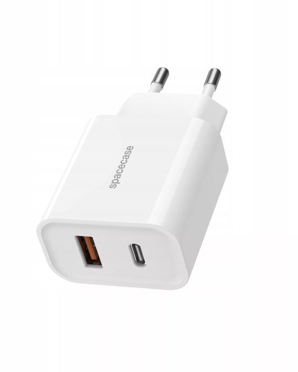 Greitas tinklo įkroviklis  USB-C USB 20W + Lightning laidas