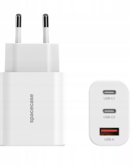 GREITAS TINKLO ĮKROVIKLIS TELEFONUI 3X USB USB-C TIPO-C 30W QUICK CHARGE
