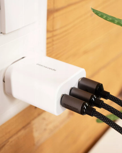 GREITAS TINKLO ĮKROVIKLIS TELEFONUI 3X USB USB-C TIPO-C 30W QUICK CHARGE