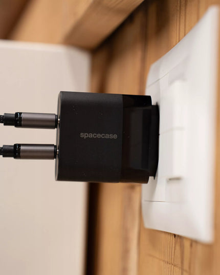 GREITAS TINKLO ĮKROVIKLIS TELEFONUI SPACECASE 2X USB-C TYPE-C 20W 3A