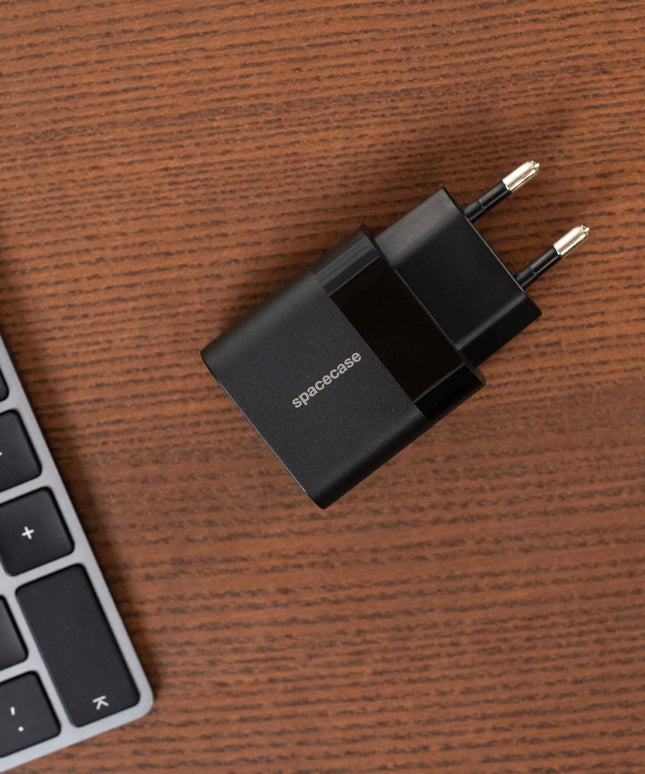 GREITAS TINKLO ĮKROVIKLIS TELEFONUI SPACECASE 2X USB-C TYPE-C 20W 3A