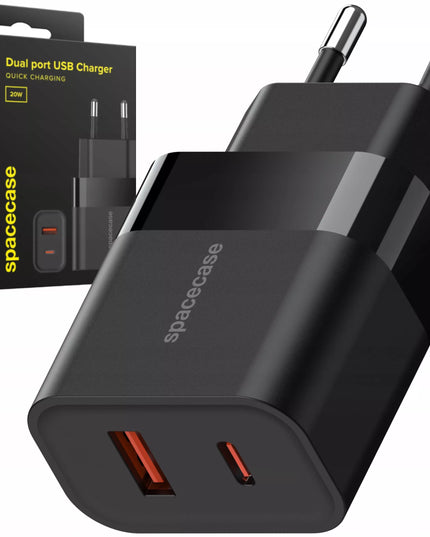 SPARTAS TINKLO ĮKROVIKLIS TELEFONUI USB USB-C TIPAS-C 20W 3A UNIVERSALUS