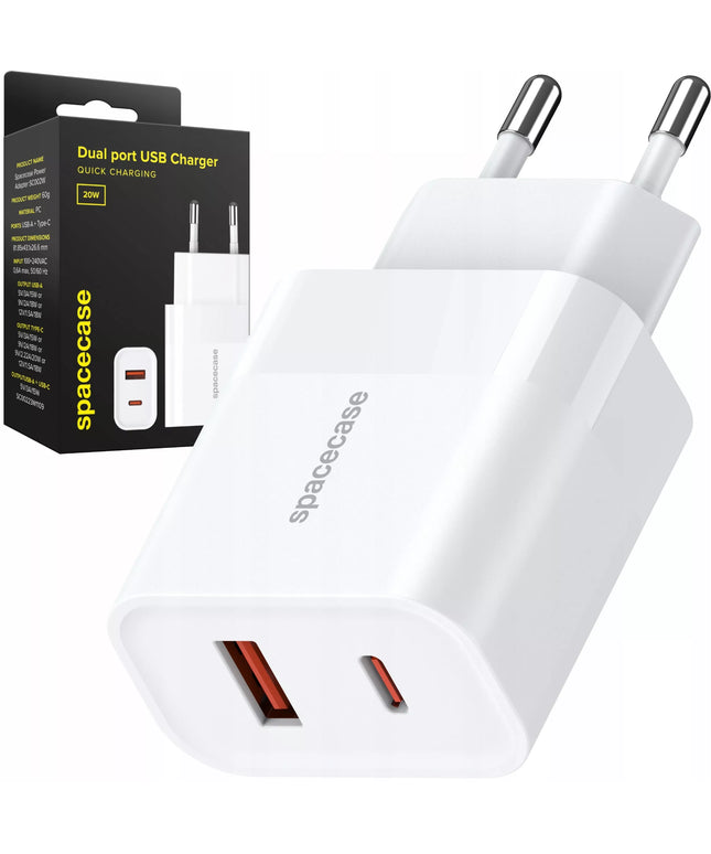 Spartusis sieninis telefono įkroviklis USB USB-C 20W 3A universalus