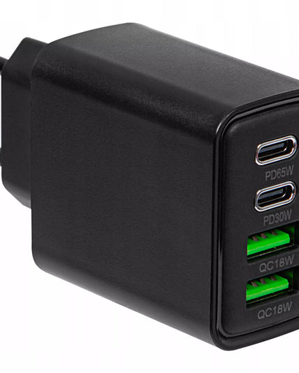 GREITAS TINKLO ĮKROVIKLIS 2x USB 2x USB-C QC 3.0 PD 65W UNIVERSALUS