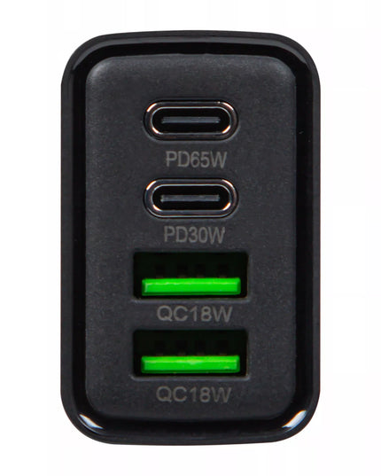 GREITAS TINKLO ĮKROVIKLIS 2x USB 2x USB-C QC 3.0 PD 65W UNIVERSALUS