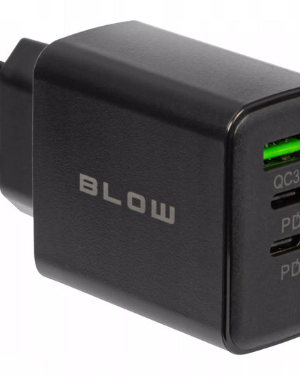 Greitas tinklo įkroviklis USB + 2x USB-C QC PD 40W universalus