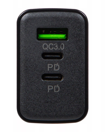 Greitas tinklo įkroviklis USB + 2x USB-C QC PD 40W universalus