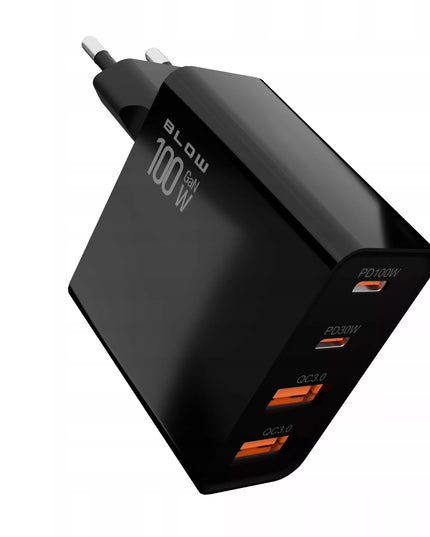 GREITAS TINKLO ĮKROVIKLIS GaN 100W 2x USB 2x USB-C QC 3.0 + PD UNIVERSALUS