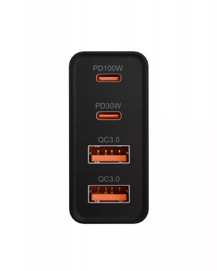 GREITAS TINKLO ĮKROVIKLIS GaN 100W 2x USB 2x USB-C QC 3.0 + PD UNIVERSALUS