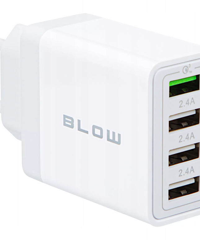 Greitas sieninis įkroviklis su 4xUSB jungtimis Quick Charge 3.0 30W