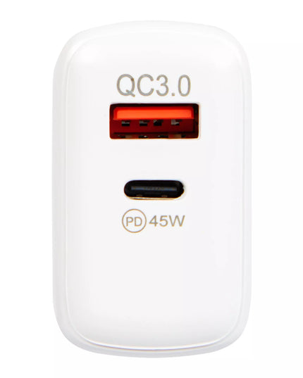 Greitas tinklo įkroviklis BLOW USB USB-C PD QC 3.0 45W GaN