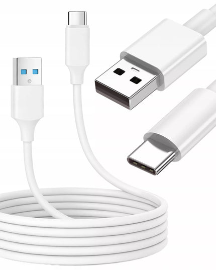 SPARTASIS TINKLO ĮKROVIKLIS USB QC 3.0 18W SU LAIDU BALTAS 1M USB-C