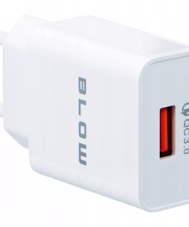 SPARTASIS TINKLO ĮKROVIKLIS USB QC 3.0 18W SU LAIDU BALTAS 1M USB-C
