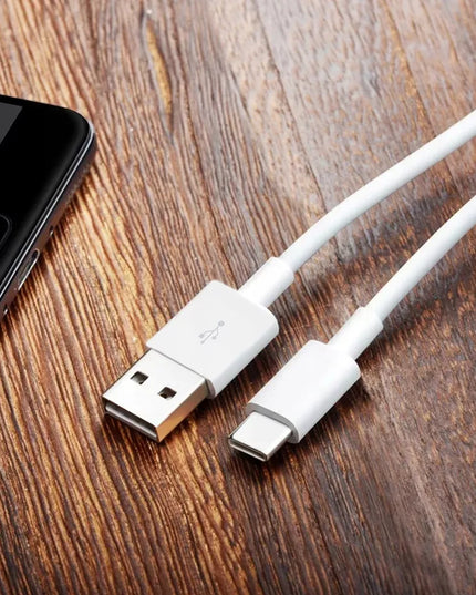 SPARTASIS TINKLO ĮKROVIKLIS USB QC 3.0 18W SU LAIDU BALTAS 1M USB-C