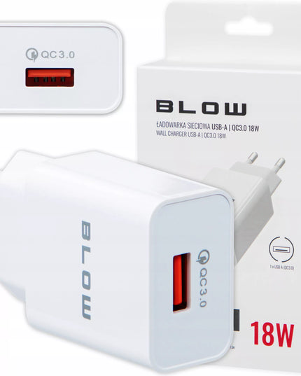 GREITAS TINKLO ĮKROVIKLIS USB QC3.0 18W QUICK CHARGE 3 VIETŲ RINKINYS