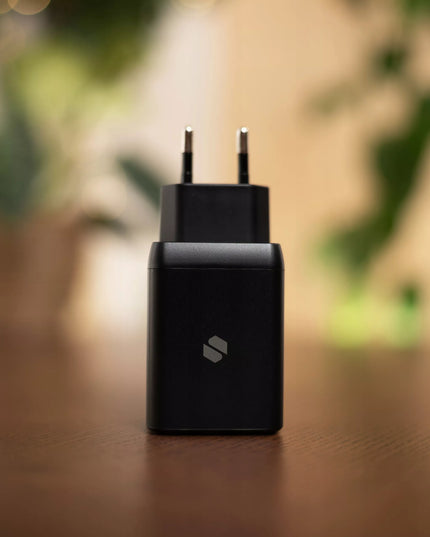 Spartusis Spacecase GaN 45W 2x USB-C įkroviklis telefonui QC 3.0 PD PPS