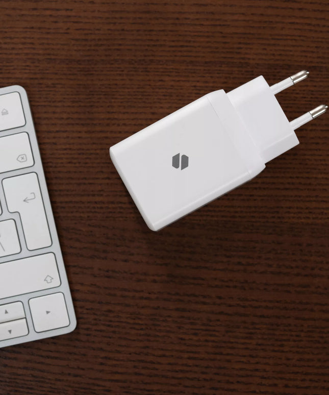 Spartusis Spacecase GaN 45W 2X USB-C įkroviklis telefonui QC 3.0 PD PPS