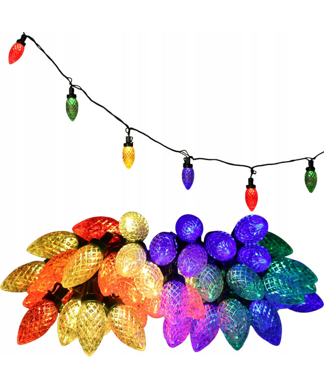 Šviečiantys kankorėžiai Kalėdinės girliandos dekoratyvinė švieselių juosta iš kankorėžių 50LED Goliat