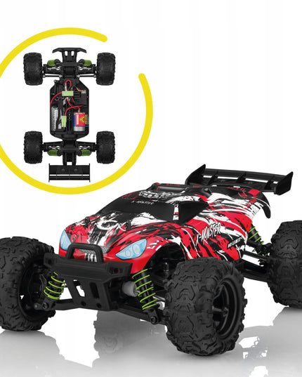 Nuotoliniu būdu valdomas automobilis OVERMAX Monster 3.5 su dviem kėbulais
