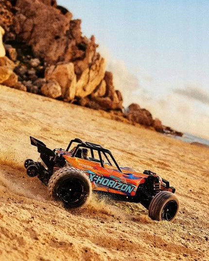 Nuotoliniu būdu valdomas automobilis „OVERMAX X-Horizon“ 4x4, 30 km/h, LED, 100 m, su papildomu kėbulu