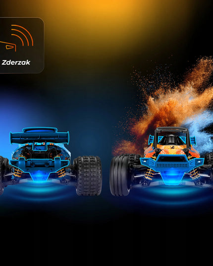 Nuotoliniu būdu valdomas automobilis „OVERMAX X-Horizon“ 4x4, 30 km/h, LED, 100 m, su papildomu kėbulu