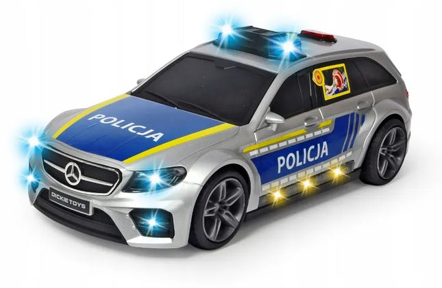 Dickie Toys policijos automobilis Mercedes-AMG su šviesos ir garso efektais