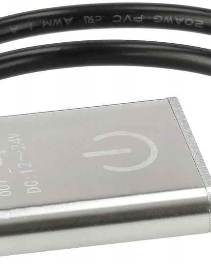 Dimmeris-jungiklis vienspalvei MONO COB LED juostai, sidabrinis, baldinis