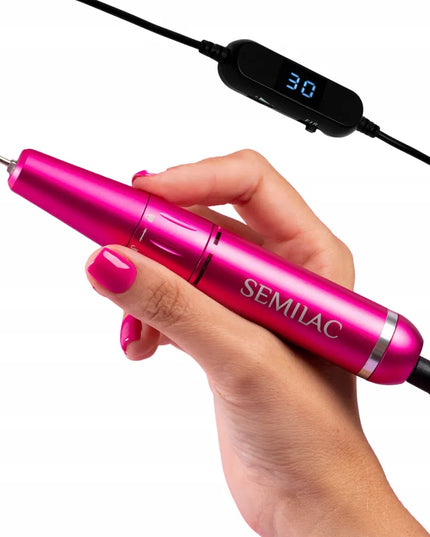 Semilac Mini Pen itin lengvas tylus nagų frezavimo aparatas su ekranu, 12 W