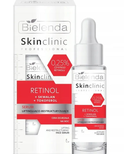 Bielenda Skin Clinic naktinis liftinguojantis serumas su retinoliu, atjauninantis