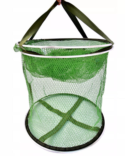Gumuotas žvejybos tinklas 130 x 40cm, uždaromas, su transportavimo rankenomis