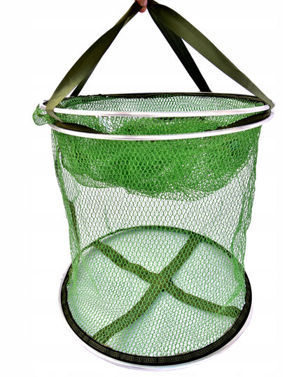 Gumuotas žvejybos tinklas 130 x 40cm, uždaromas, su transportavimo rankenomis