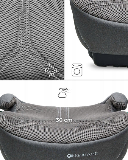 Automobilinė kėdutė Kinderkraft I-BOOST 2 PRO ISOFIX 125-150cm I-SIZE