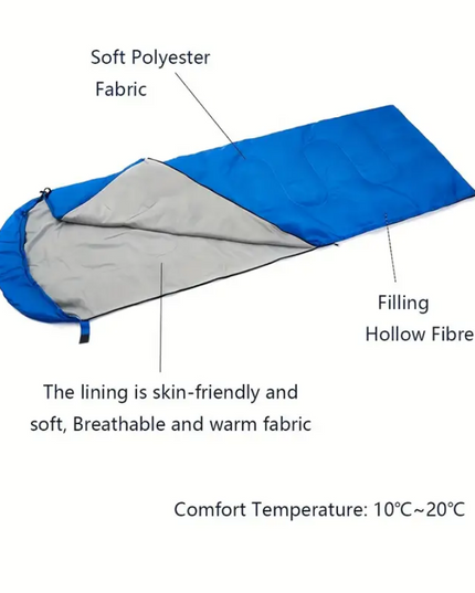 Šiltas miegmaišis pavasariui, vasarai ir rudeniui. 10° - 20° C