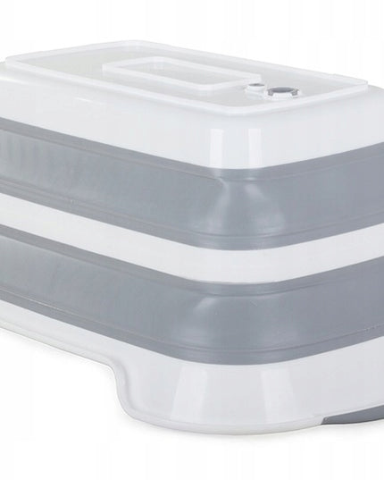 Sulankstoma skalbinių talpa, didelė, tvirta, silikoninė, su kamščiu, 40L