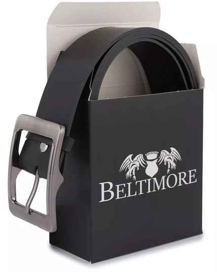 Odinis moteriškas diržas kelnėms ir suknelėms, juoda natūrali oda, 4 cm, Beltimore