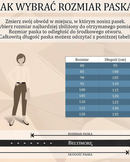 Odinė moteriška juosta kelnėms ir suknelėms, nude zomšo oda, 3 cm, Beltimore